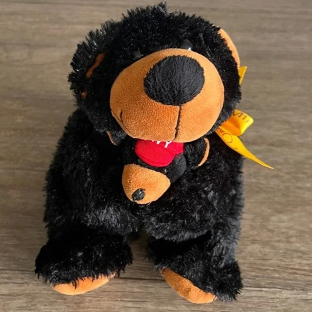Snow Business Black Bear Cub Wyoming Souvenir Plush Stuffed Animal Bear Hugs 7